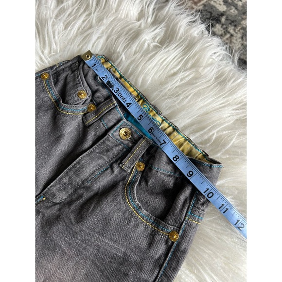 Coogi‎ kids Denim Straight Leg Jeans Embroidered Pockets Dark Wash Black SZ 5 - Picture 7 of 12